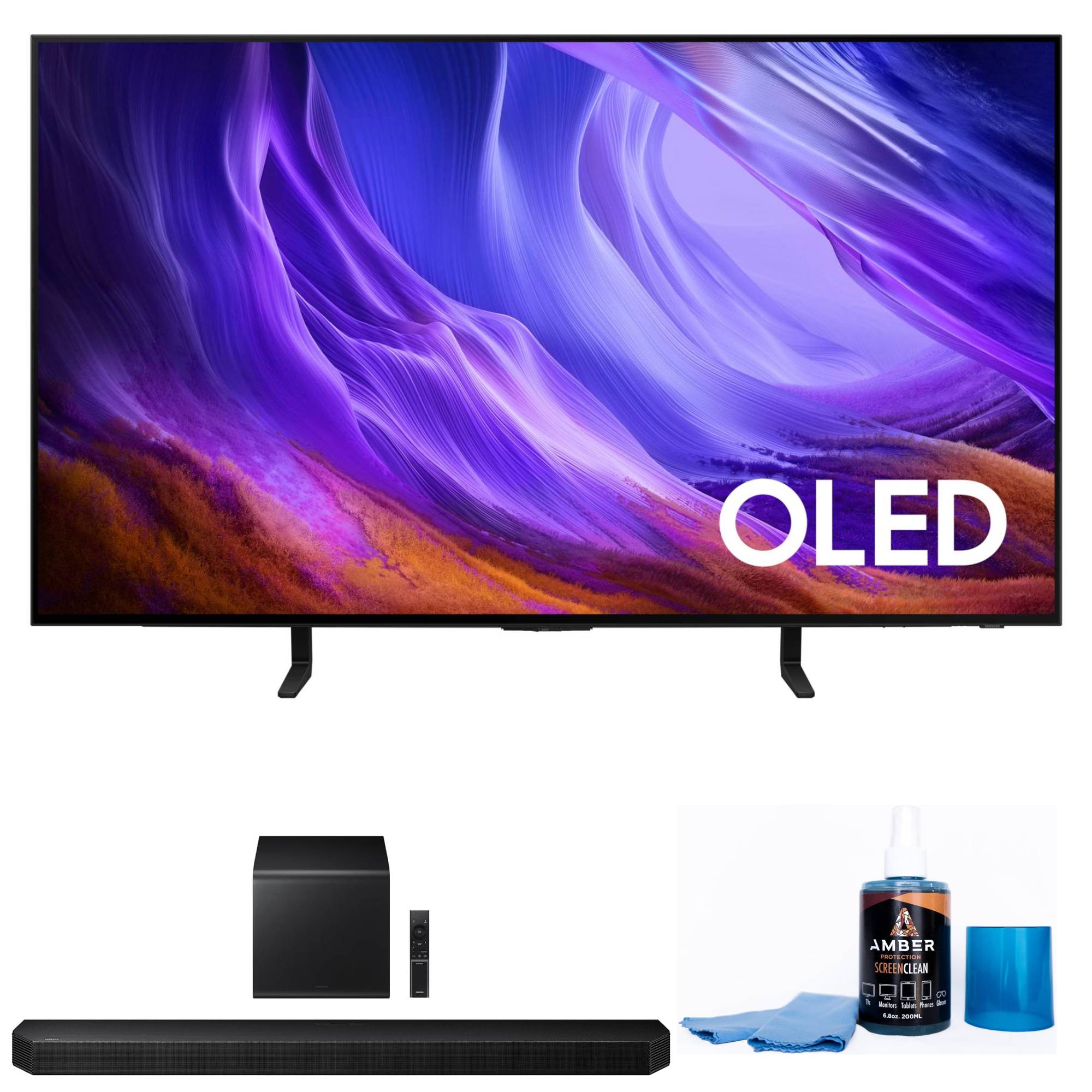 SAMSUNG BNDL_QN48S85HA-HWQ800H-AMBER-SC 1