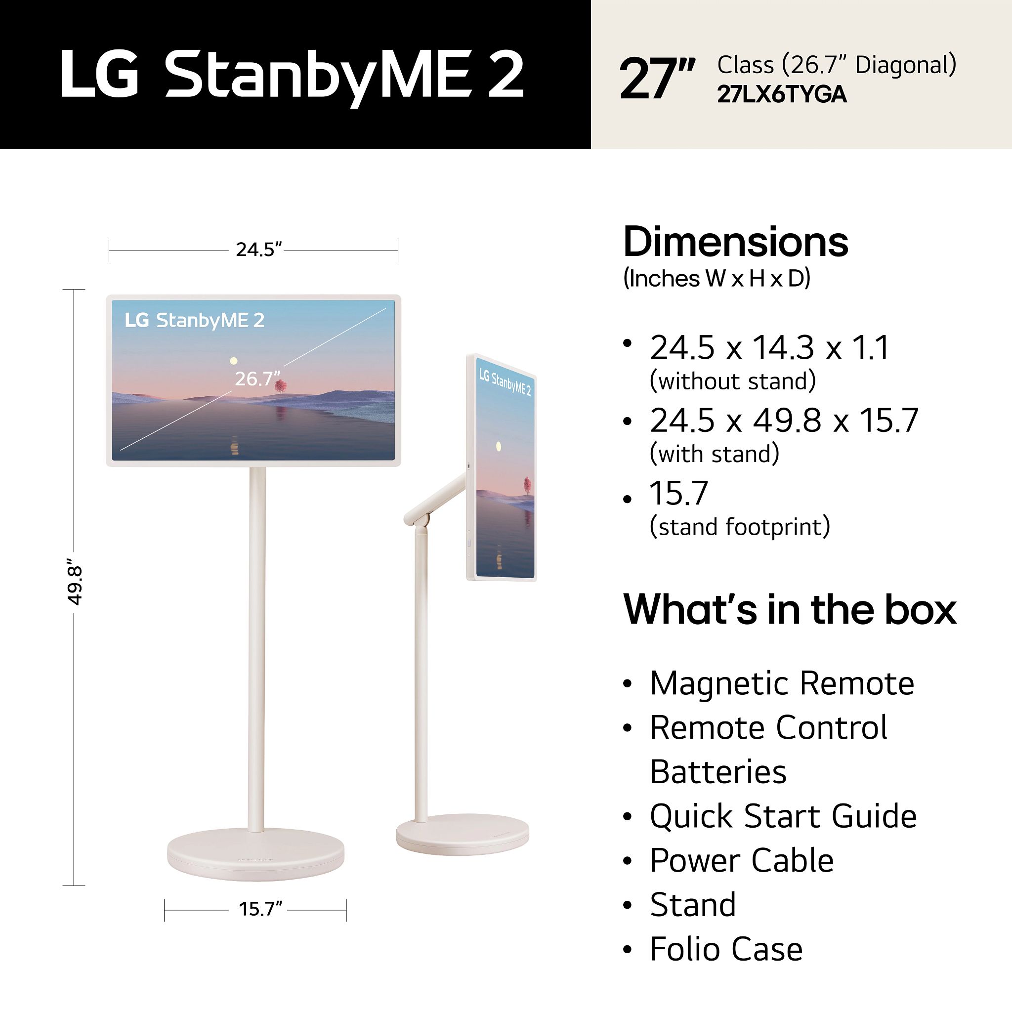 Dimensions/What's in the box