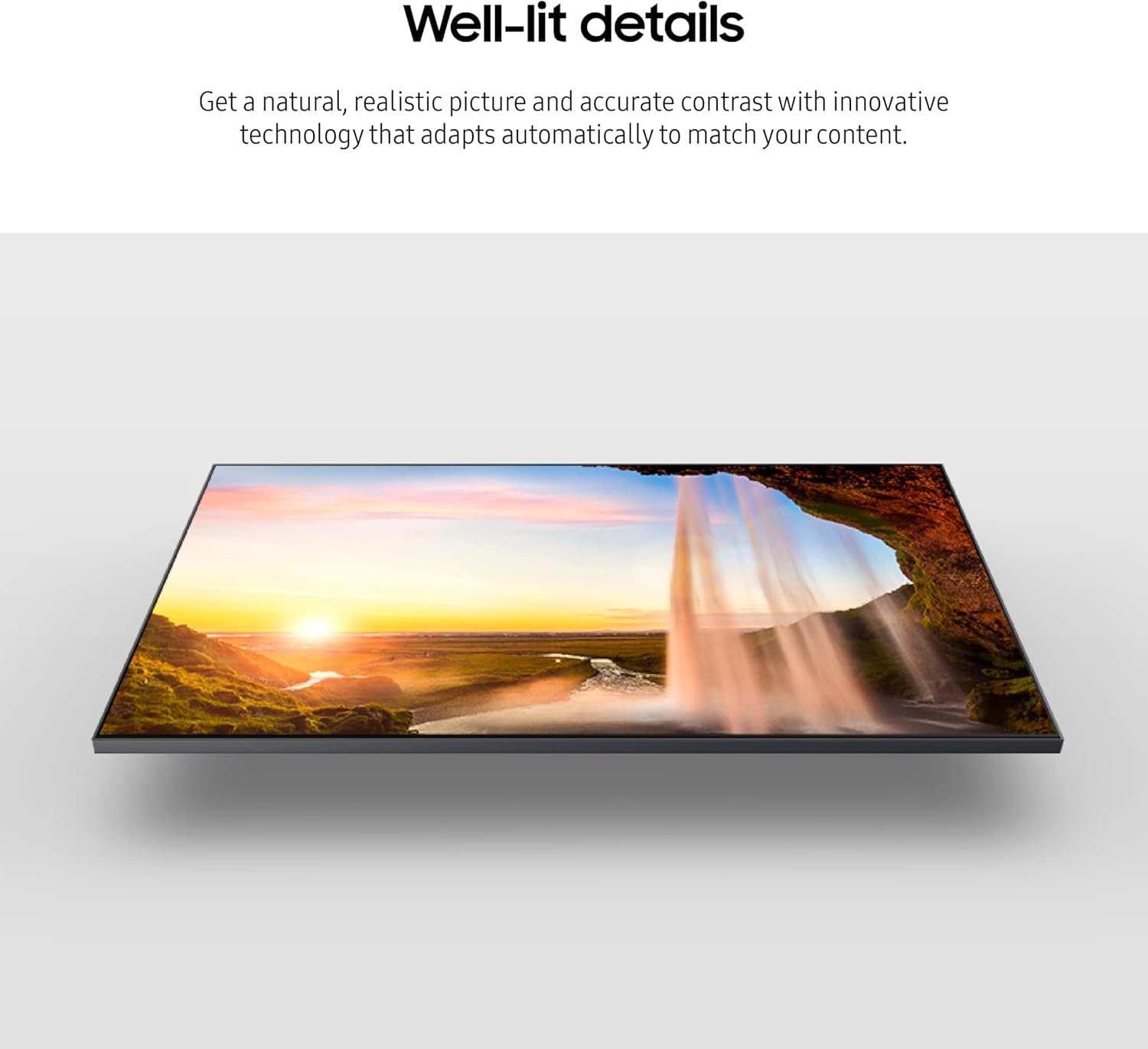 Image of TV's Feature of it being well lit