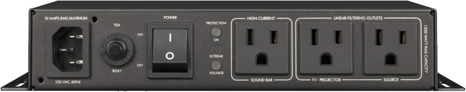 Samsung The Frame QLED 4K Smart TV with an AudioQuest PQTV3 3-Outlet Non-Sacrificial Surge Protector