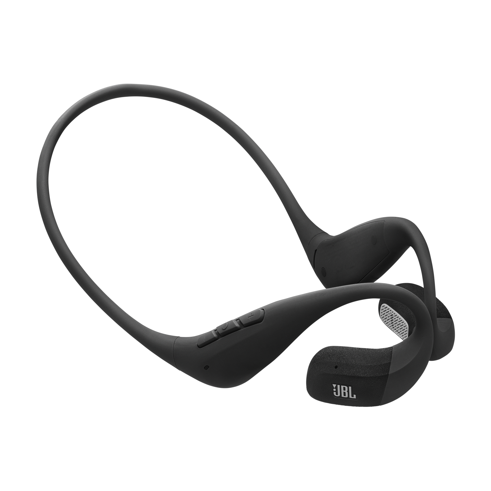 The black endurance pace open ear headphones