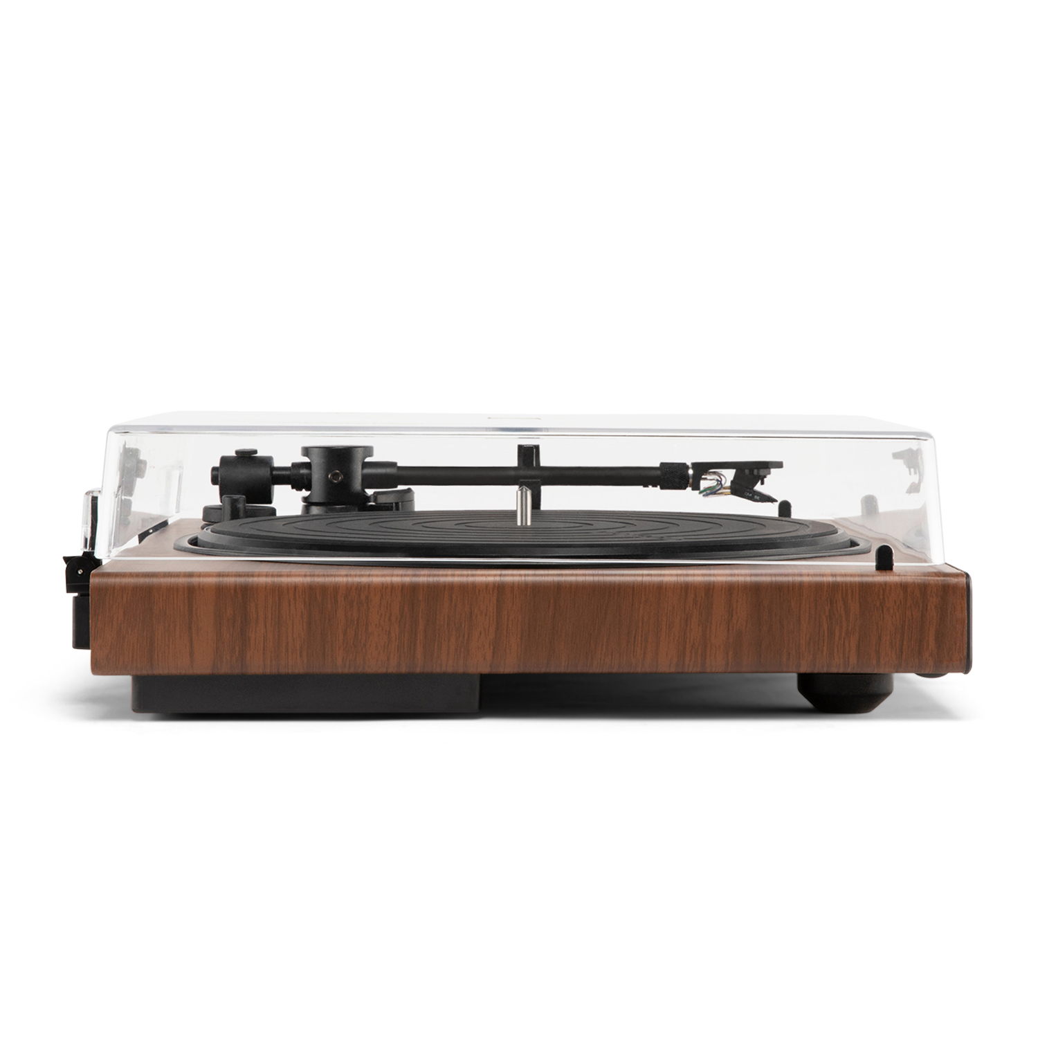 Victrola VPT-1520-WLN Wave Turntable (Walnut) - Side View