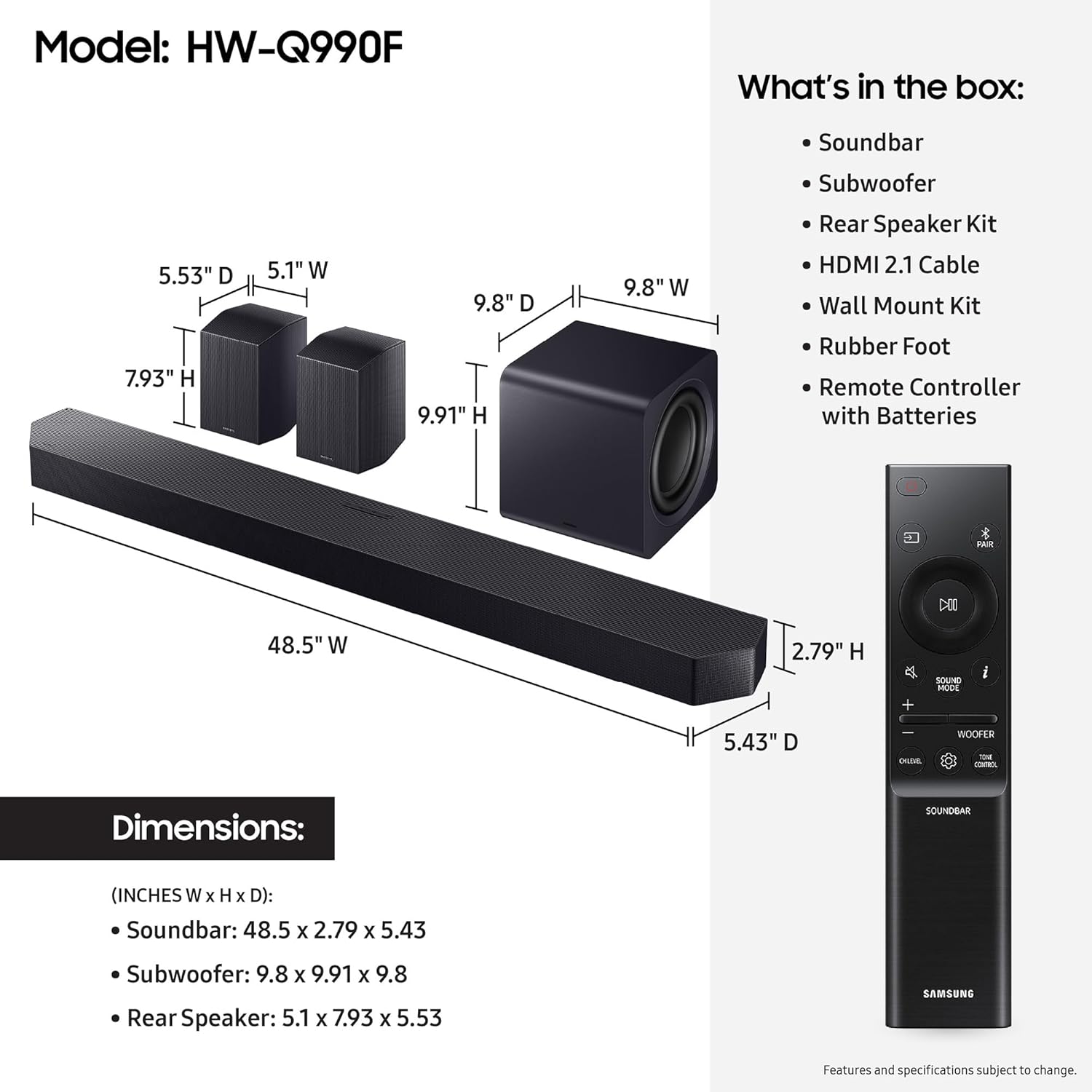 SAMSUNG BNDL_QN48S85HA-HWQ990F-AMBER-SC 6